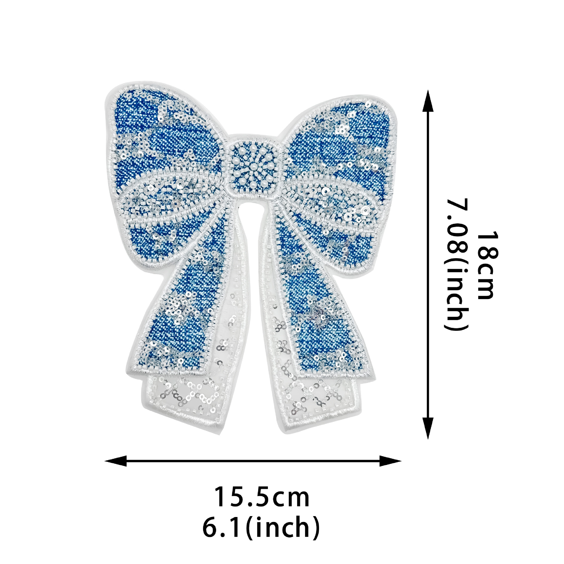 Nueva tela de malla de doble capa de vaquín sequinilla arco de tela decoración camiseta vestido tocado maleta image 6