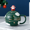 Foreign Trade Mark Cup Bring the Planet Christmas Ceramic Cup cartoon Christmas Cup New European -style Water Cup Wholesale Cup