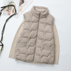 Autumn and winter large-size down cotton vest wearing middle-aged and elderly mothers in 2025 new warm vest vest