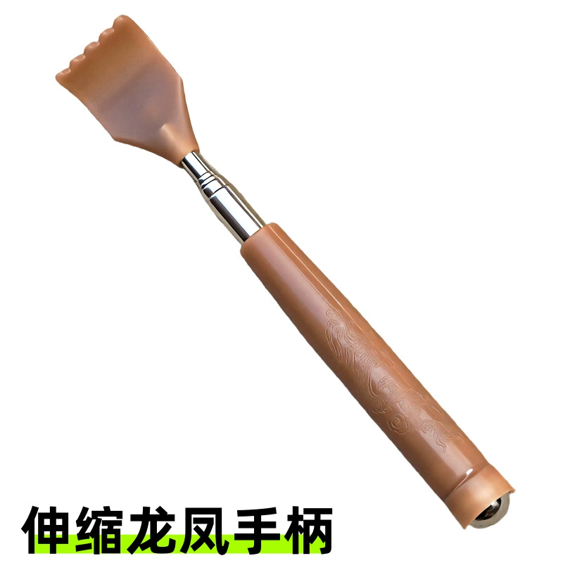 Выдвижная ручка дракона и феникса для царапания и царапания, чтобы привлечь богатство, царапание для снятия зуда без обращения за помощью, массаж нижней шариковой акупунктурной точки