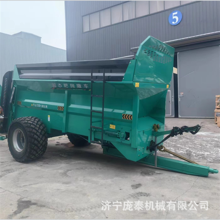 Tractor-Powered Manure Spreader, High-Power Double Vertical Auger Manure Spreader, 12-Cubic-Meter Agricultural Manure Spreader