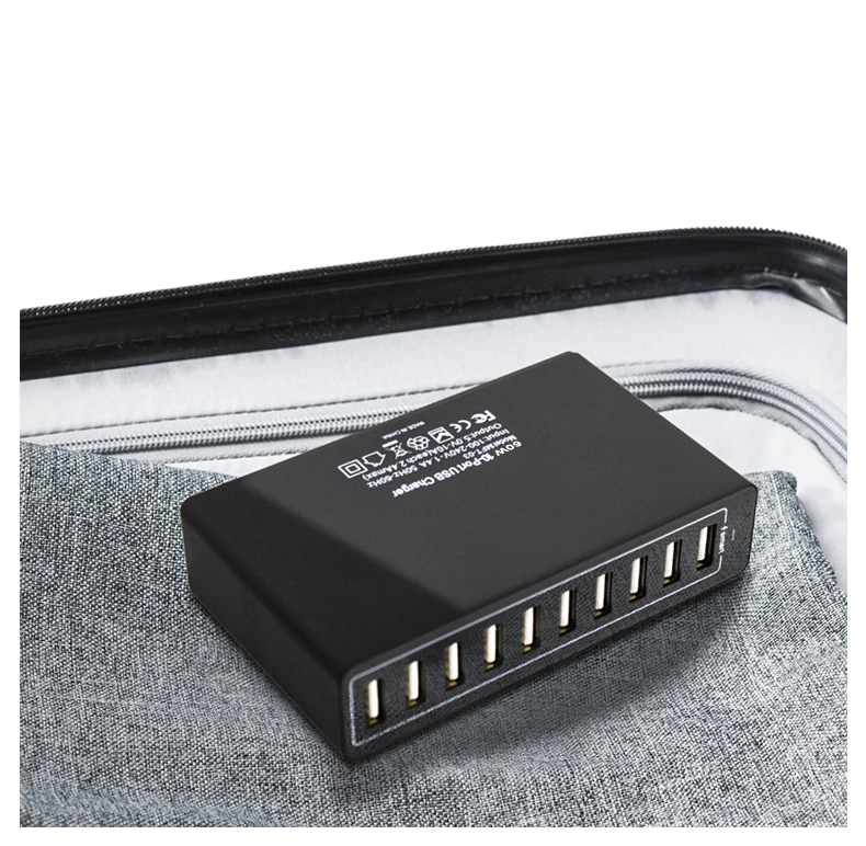 Werksverkauf 100W Handy 10 USB Multi-Port Ladegerät Großhandel multifunktionales Multi-Loch Reiseladegerät Fast-Charge-Adapter