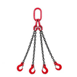 供应起重链条吊索具高强度锰钢圆环链吊装索具行车 四腿起重吊钩