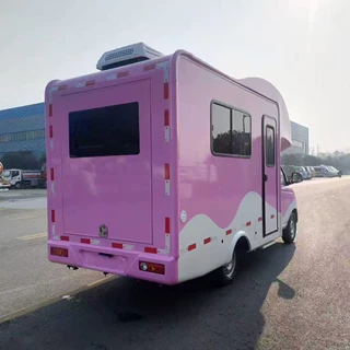 福田祥菱 小型美甲 流动推车油炸小吃摆摊 冰淇淋美甲美发快餐车