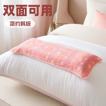 卡通双人枕巾1.2米1.5m加长枕巾1.8米家用情侣纱布长款枕头巾家用