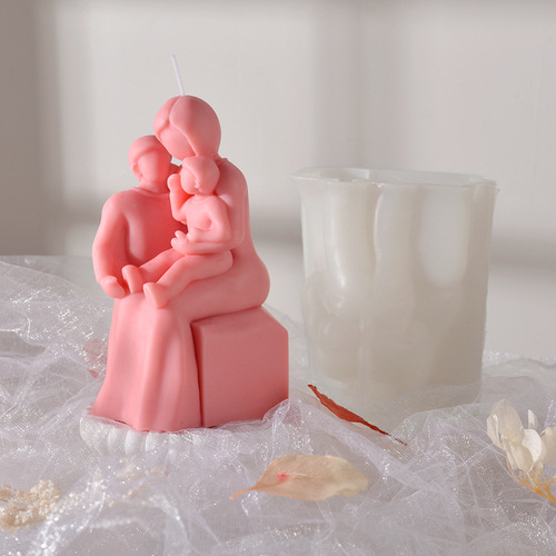 Sanxin Valentine's Day Aroma Candle Silicone Mold, Handmade Creative Wedding Favors & Gypsum Decorative Molds