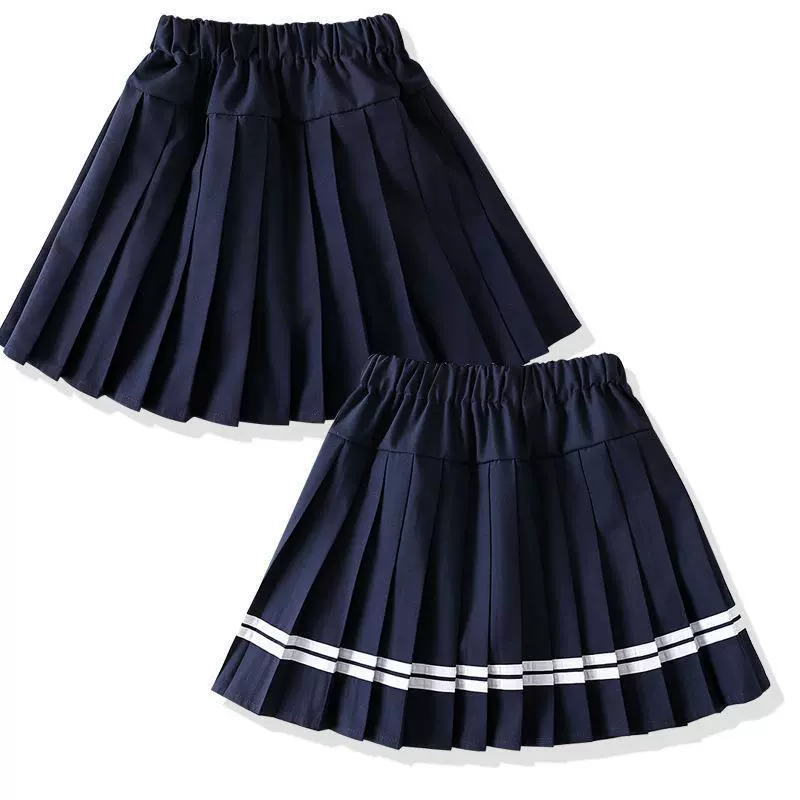 Girl's skirt, summer pleated skirt, children's mini-skirt for elementary school students, 2023 collection, (Cross-border trading)