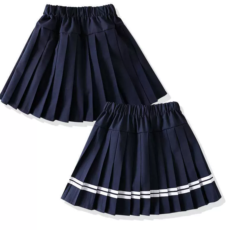 Girl's skirt, summer pleated skirt, children's mini-skirt for elementary school students, 2023 collection, (Cross-border trading)