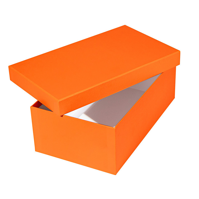 Caja dura de cubierta de cielo y tierra de alta gama Caja de zapatos para hombres y mujeres Caja de papel Caja de almacenamiento Caja de regalo Caja de zapatos para niños Caja de embalaje en stock