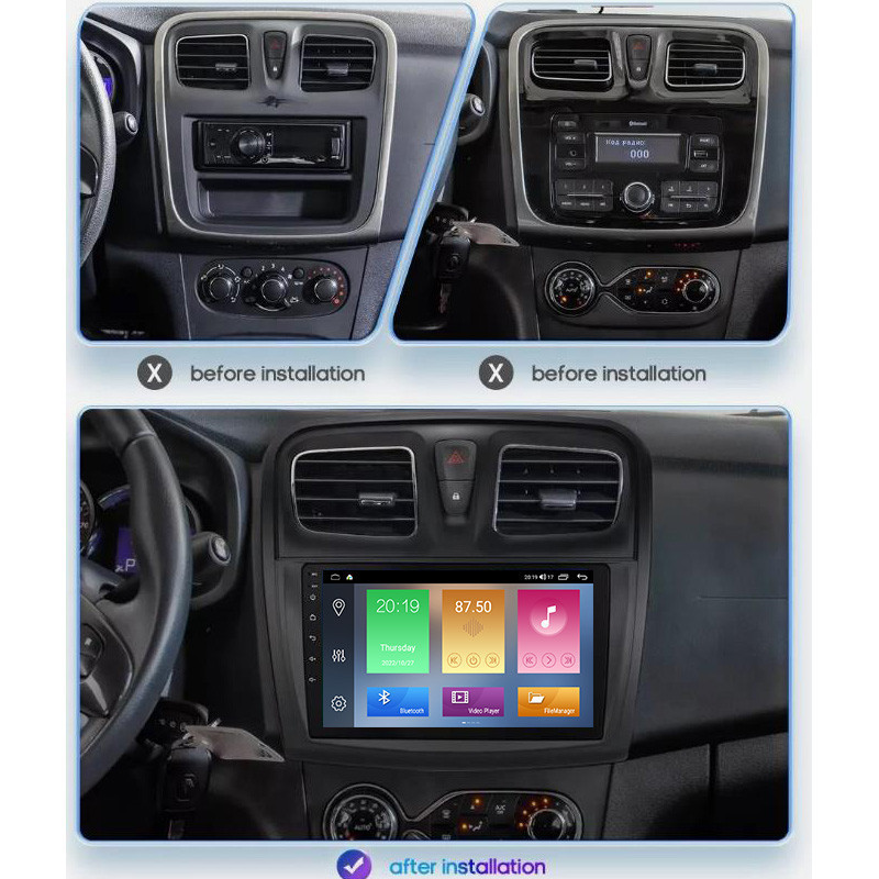 Cross-Border Applicable 09-14 Renault Megane 3 Android Large Screen Central Control Navigation Gps Bluetooth Reversing Carplay