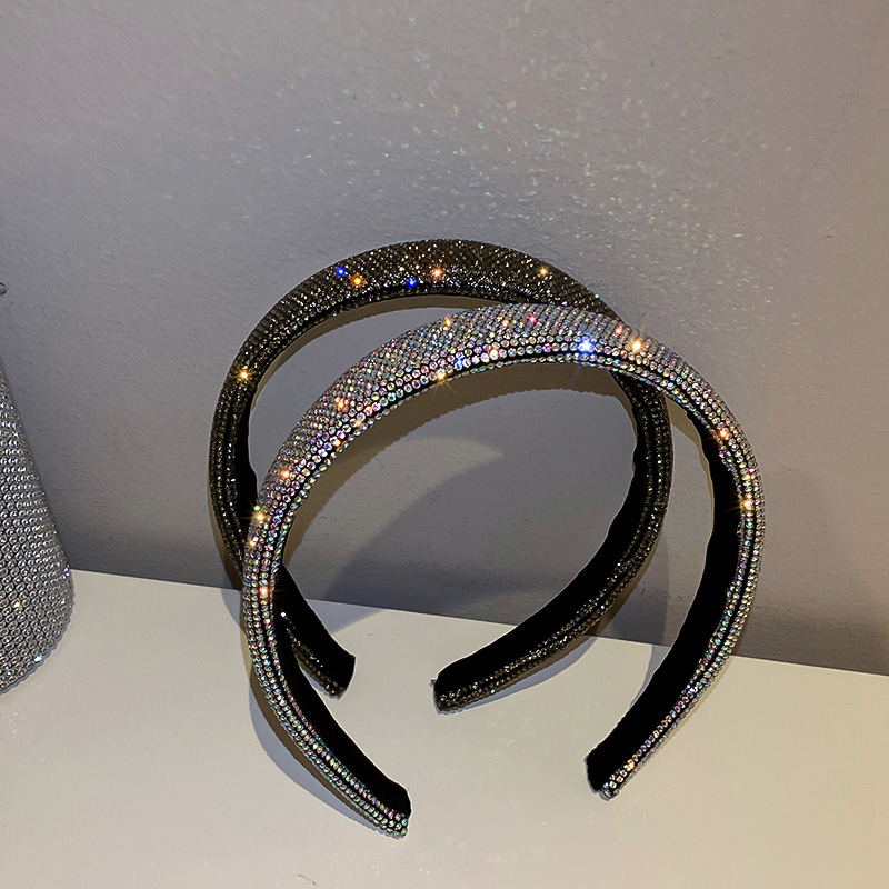 Plně super třpytivý temperamentní všestranný barevný diamantový lisovaný pásek jednoduchý a personalizovaný módní síťový červený_voghion.com