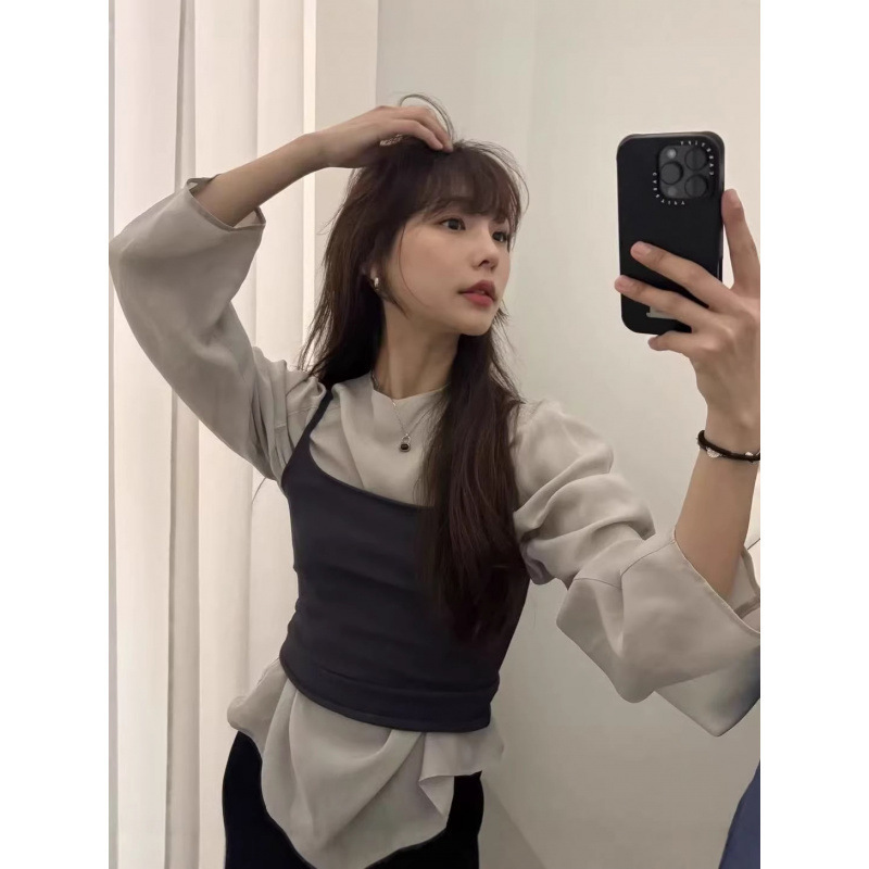 In stock! Korean amom*nto 26SS Women's Raglan Long-Sleeve Shirt with Boat Neck In stock! Korean amom*nto 26SS Women's Raglan Long-Sleeve Shirt with Boat Neck
