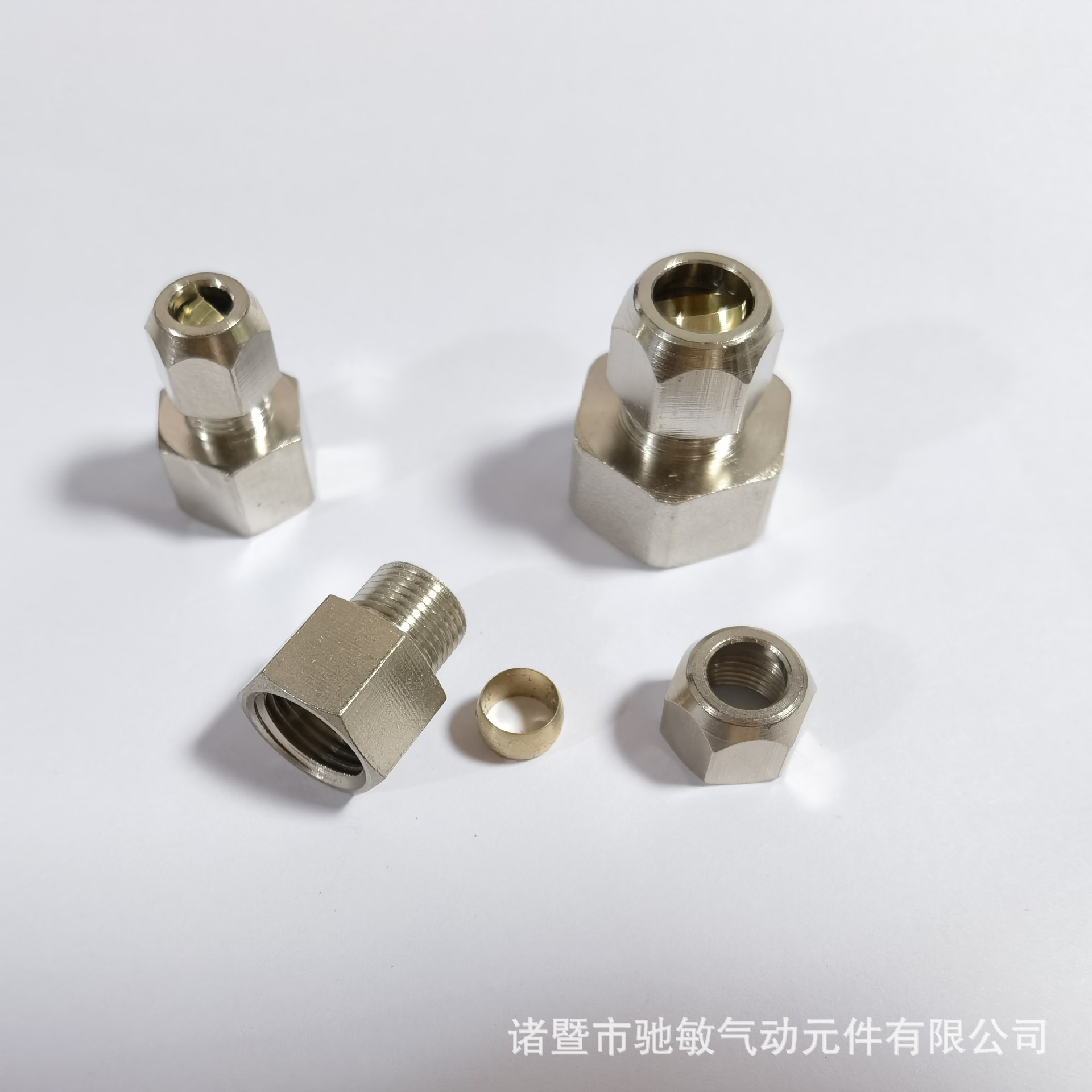 厂家直销内丝内螺纹黄铜铜管钢管卡套