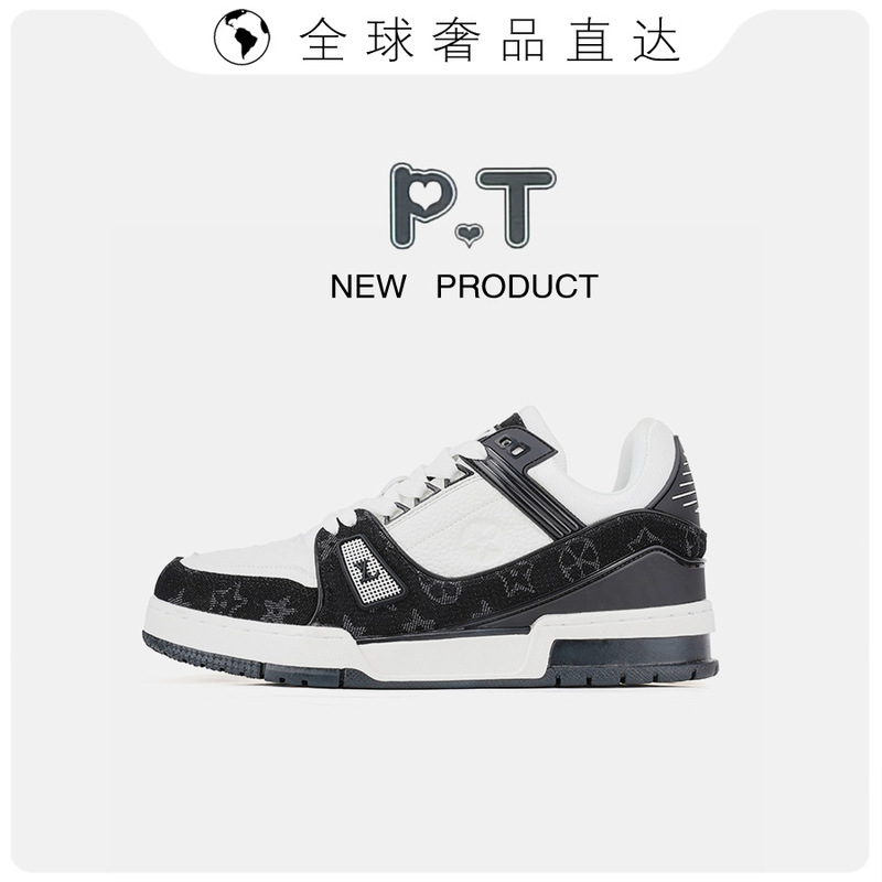 Putian Leather Donkey Home trainer New Fashionable Brand Board Shoes Men and Women Light Luxury Denim Black Fashionable Casual Shoes Putian Leather Donkey Home trainer New Fashionable Brand Board Shoes Men and Women Light Luxury Denim Black Fashionable Casual Shoes