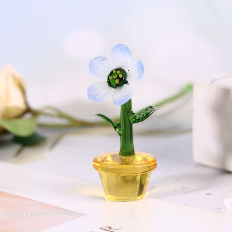 ガラスサボテンデスクトップ装飾品ガラスクリエイティブギフトリビングルームの装飾デスクトップ工芸品ミニ装飾品|undefined