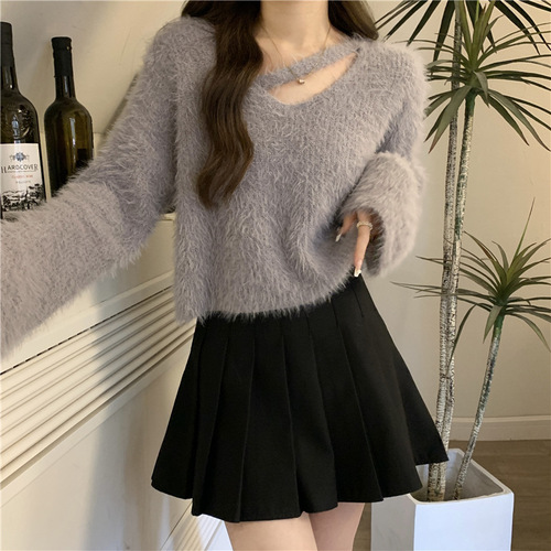 Women's Loose Fit Cardigan Knit Coat with Elegant Belt, Autumn/Winter Version, Stylish and Gentle Women's Sweater for Spring