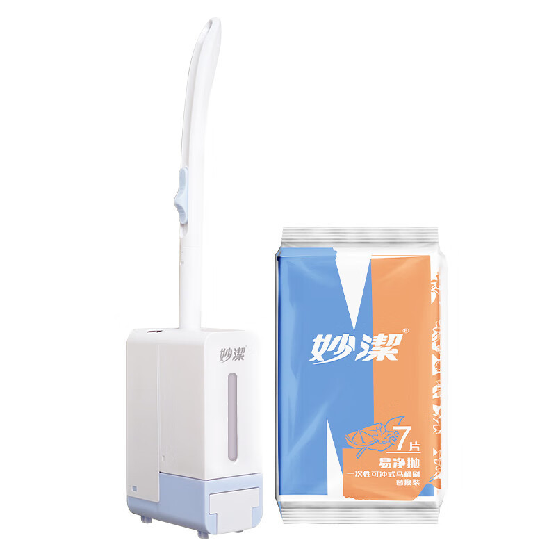 妙潔使い捨てトイレブラシ家庭用トイレ壁掛け式死角なしトイレトイレ専用洗浄ブラシ|undefined