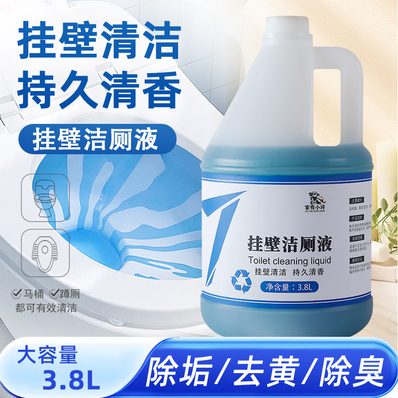 Toilet Cleaner 3.8 Liters, Concentrated Wall-Mounted Type, Powerful Urine Scale Remover, Descaling, Antibacterial and Disinfectant Liquid