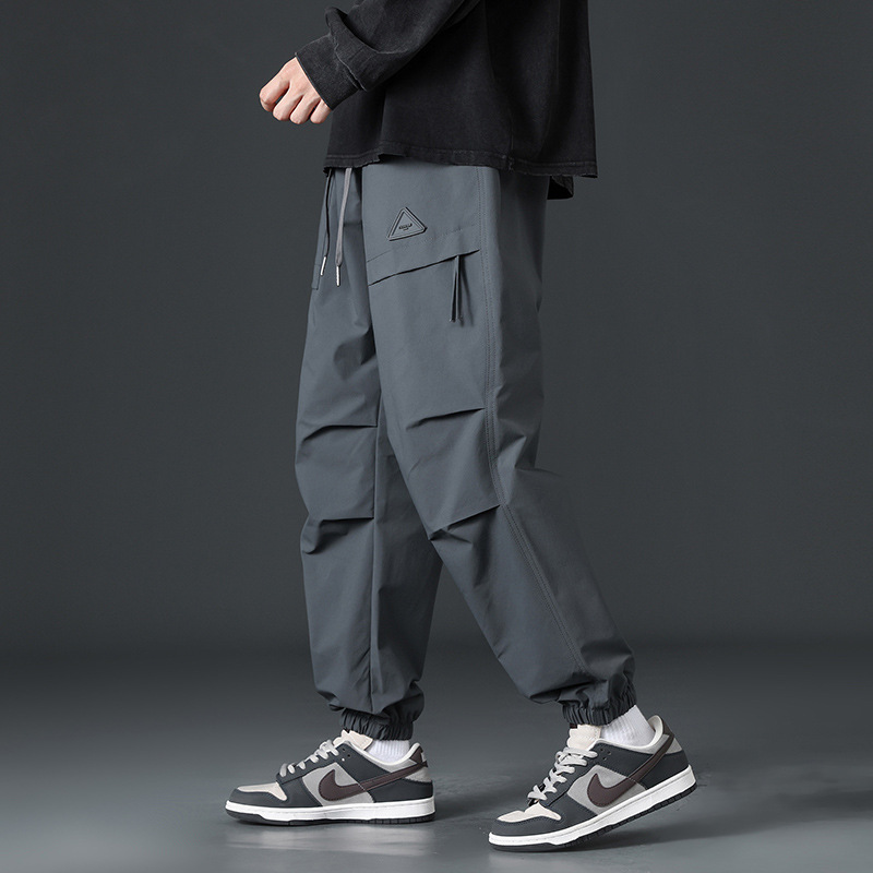 Cordwork Pants Men's Spring and Autumn New Fashionable Brand Casual Pants American Style Retro Functional Parachute Pants Personalized Trendy Pants