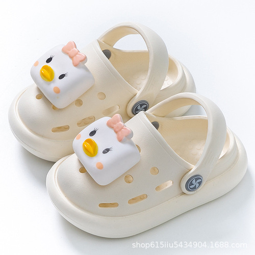 Children's slippers summer girls cartoon cute Baotou Crocs baby indoor non-slip ultra-light toddler slippers children