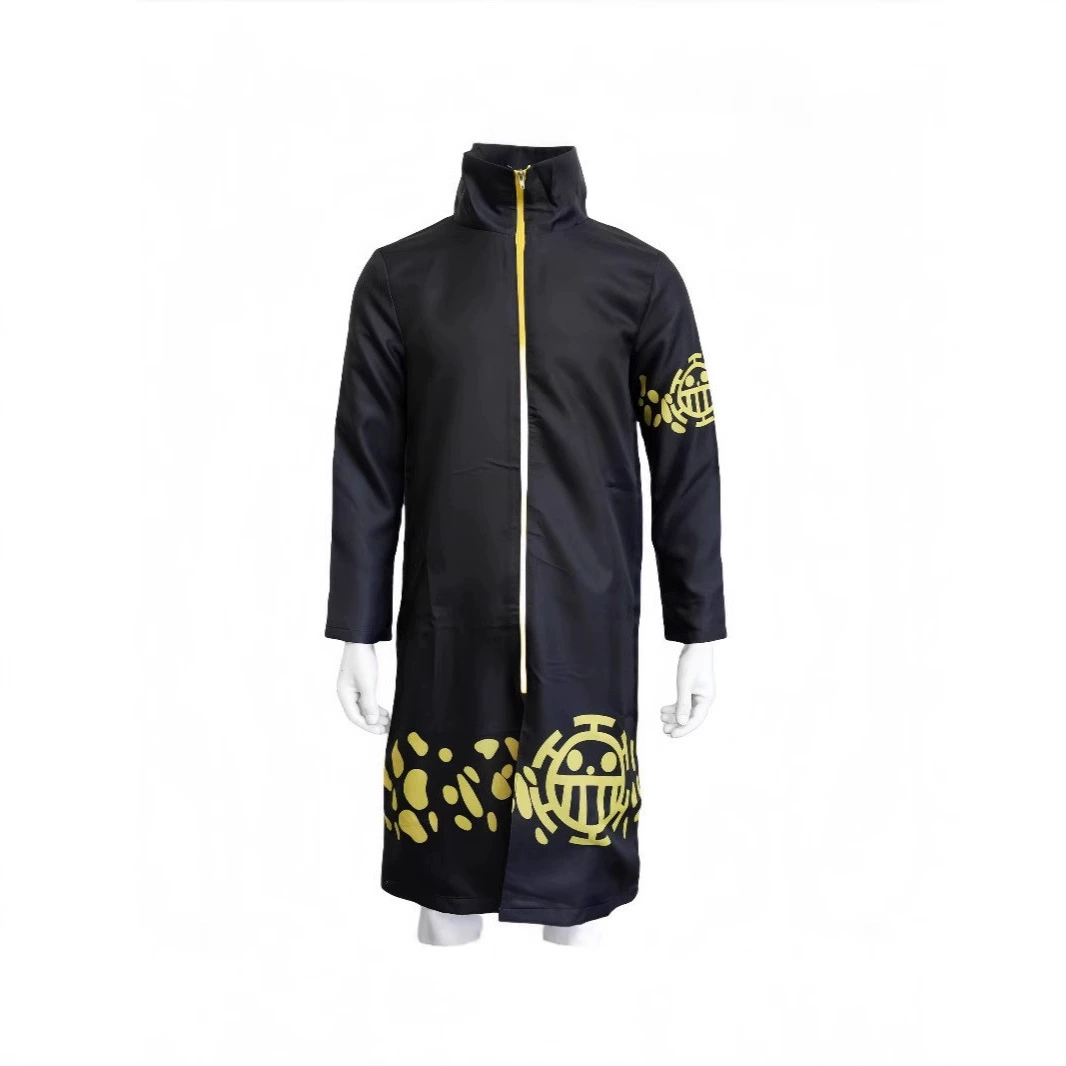 Костюм на Хэллоуин One Piece Trafalgar Law через два года, плащ для косплея в наличии.