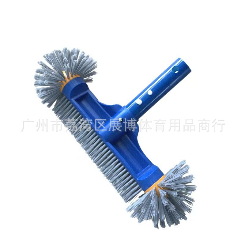 Swimming Pool Cleaning Brush, Round Ball Brush, Aluminum Alloy Handle, Universal Handle, Swimming Pool Cleaning Brush, Exclusively for Cross-Border Supply