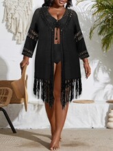 V 15029 Crochet Beach Cover Up �ֹ������� ŷ���羳����ѷ