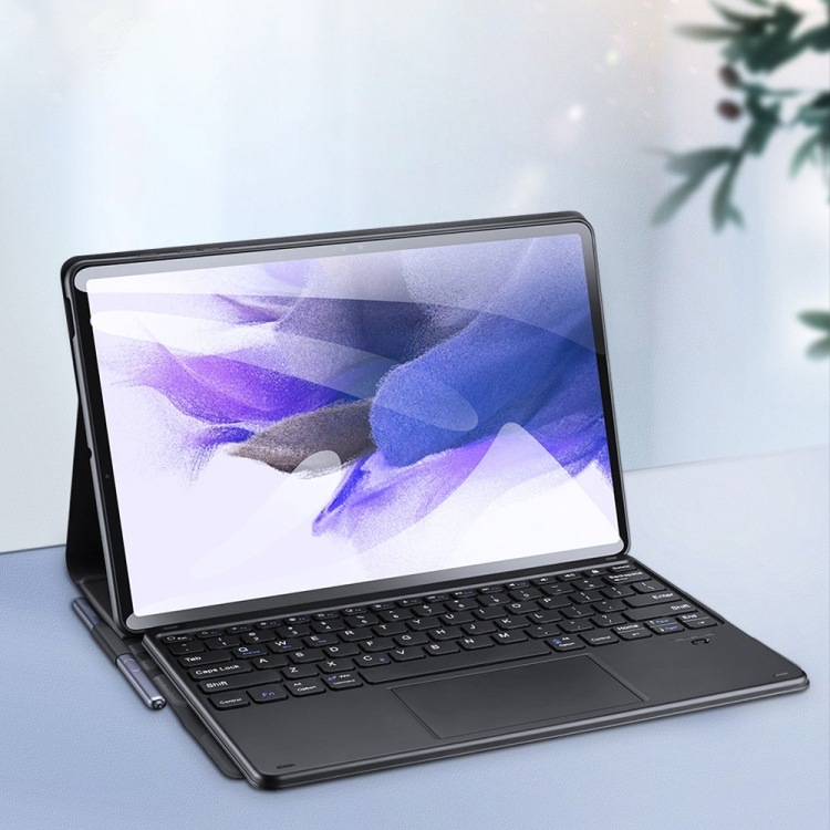 Estudo de cuero para teclado Bluetooth para Samsung para Galaxy Tab S7 FE