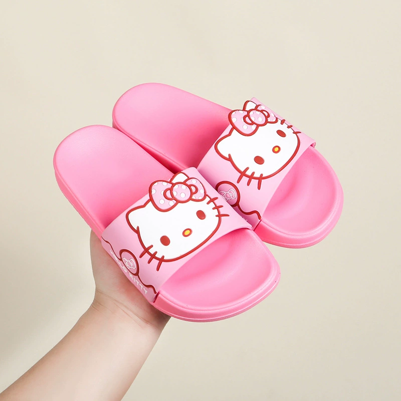 Шлёпанцы (Hello Kitty) летние нескользящие с мягкой подошвой, для всей семьи, 16–24,5 см