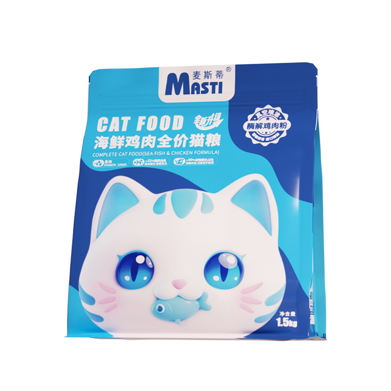 Venta directa de fábrica de comida para gatos Maxti período de gato completo 1.5kg gato adultos gatito suplemento de nutrición general alimento básico para gatos al por mayor