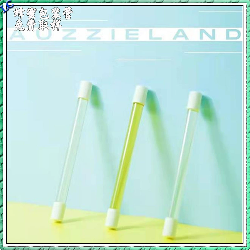 Производители оптом 20 г мед прозрачная упаковочная трубка с соломинкой перемешивание палочки независимой пластиковой медовой трубы