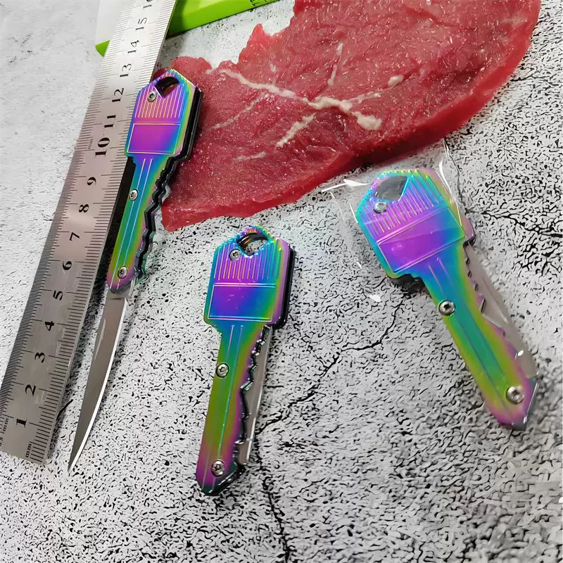 Парень из нержавеющей стали ключ нож складной нож мини складной экспресс нож открытый многофункциональный фруктовый нож