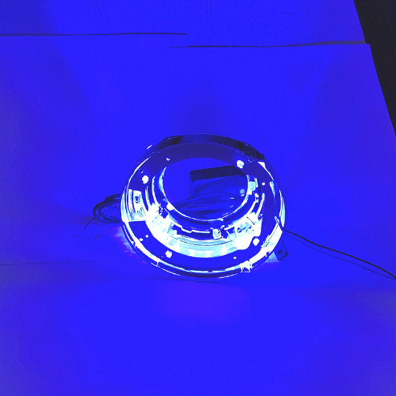 Faros modificados Paramela bicolor cubierta integral lente de 3 pulgadas universal bicolor ángel ojo cubierta decoración