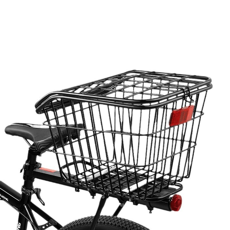 マウンテンバイクの車のかごの後の車のかごの後の席は物のかごの車のかごの自転車の枠の後の棚の車の婁後の席のかごを置きます。|undefined