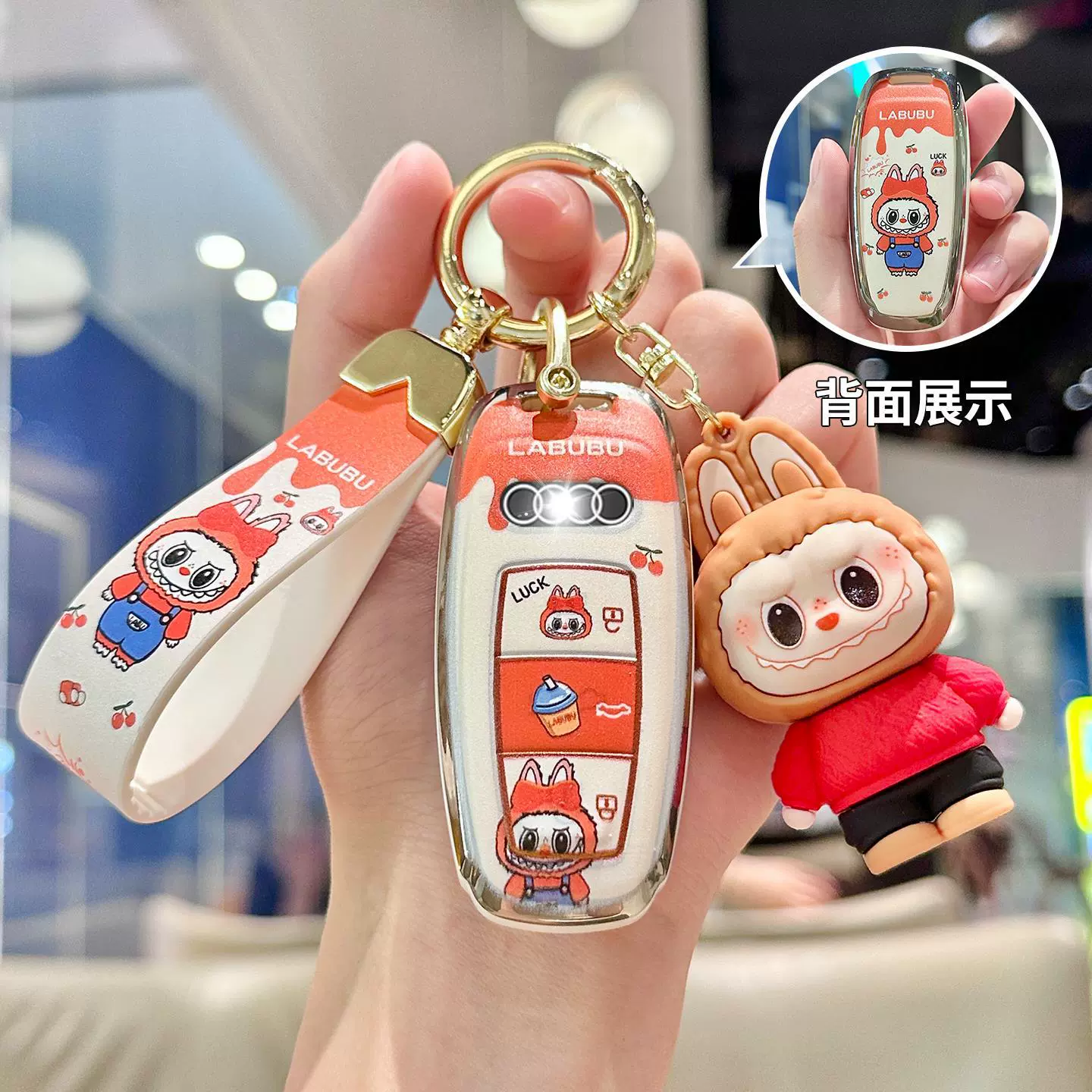 适用奥迪a6l钥匙套新款A4L/a3l/Q5L车Q7女生q8保护壳q4扣a7l包a8l