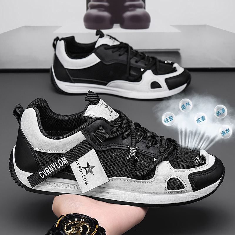 Zapatos de hombre 2026 nueva malla de verano transpirable tendencia multifacé ocio juvenil correr deportes zapatos Gump
