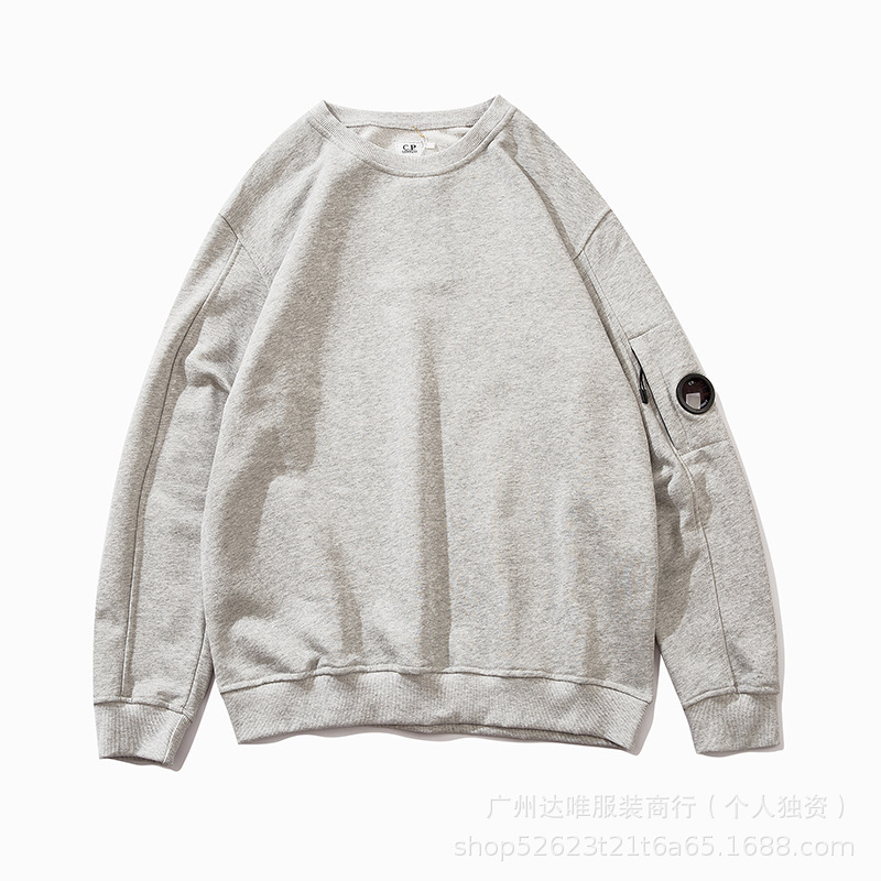 CP COMPANY ソリッドカラー クラシック ベーシック アメリカン サイドレンズ プルオーバー ラウンドネック スウェットシャツ メンズのクロスボーダー正規版|undefined