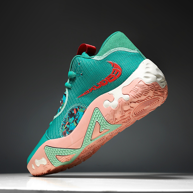 Paul George Basketball Shoes Pg6 Generation Kidsren's Small Size Sports Shoes Students Shock-Absorbing Breathable Practical Friction with Sound