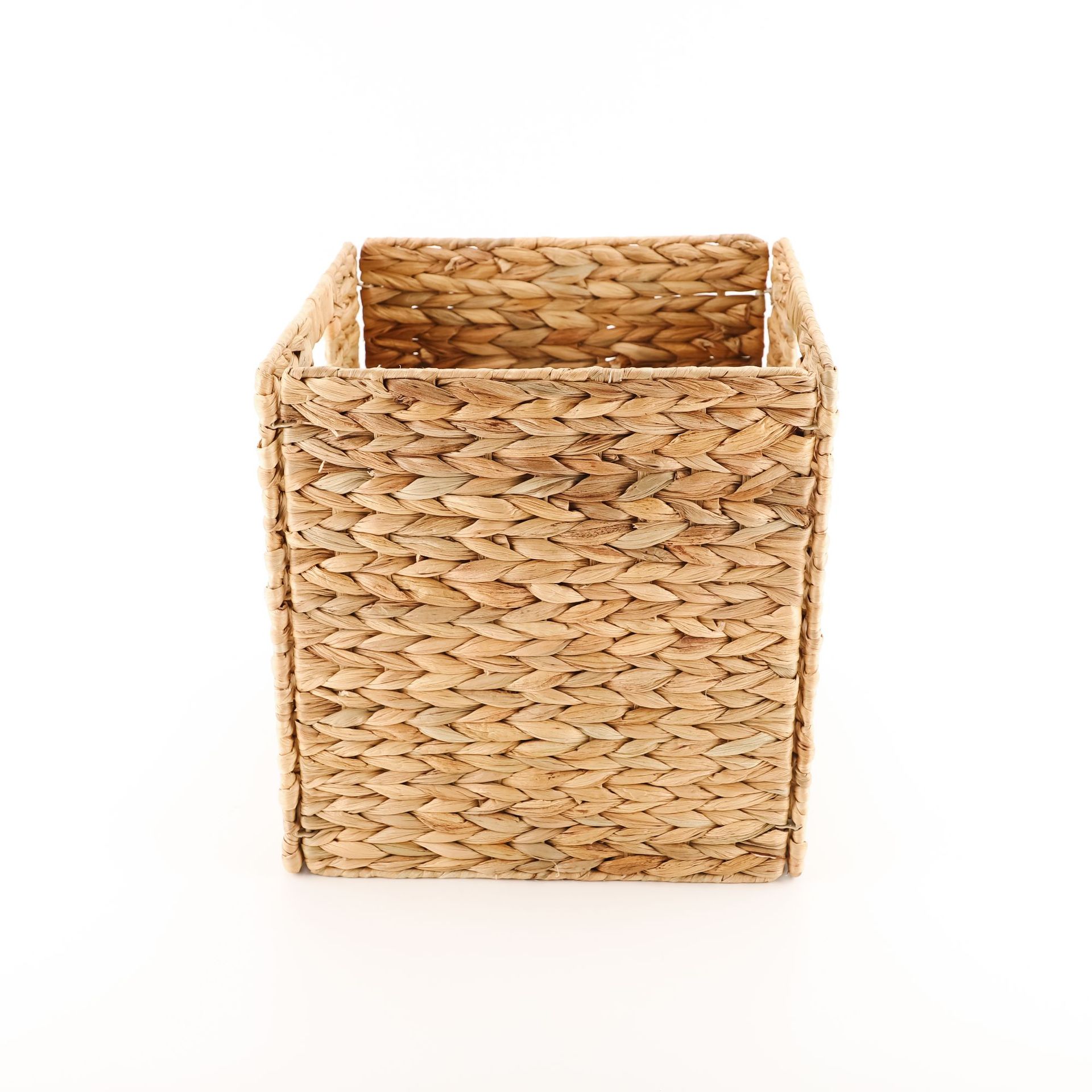 Cesta de almacenamiento de paja de calabaza transfronteriza tejida a mano cesta de almacenamiento caja de almacenamiento de artículos diversos caja de almacenamiento cuadrada marco de almacenamiento plegable