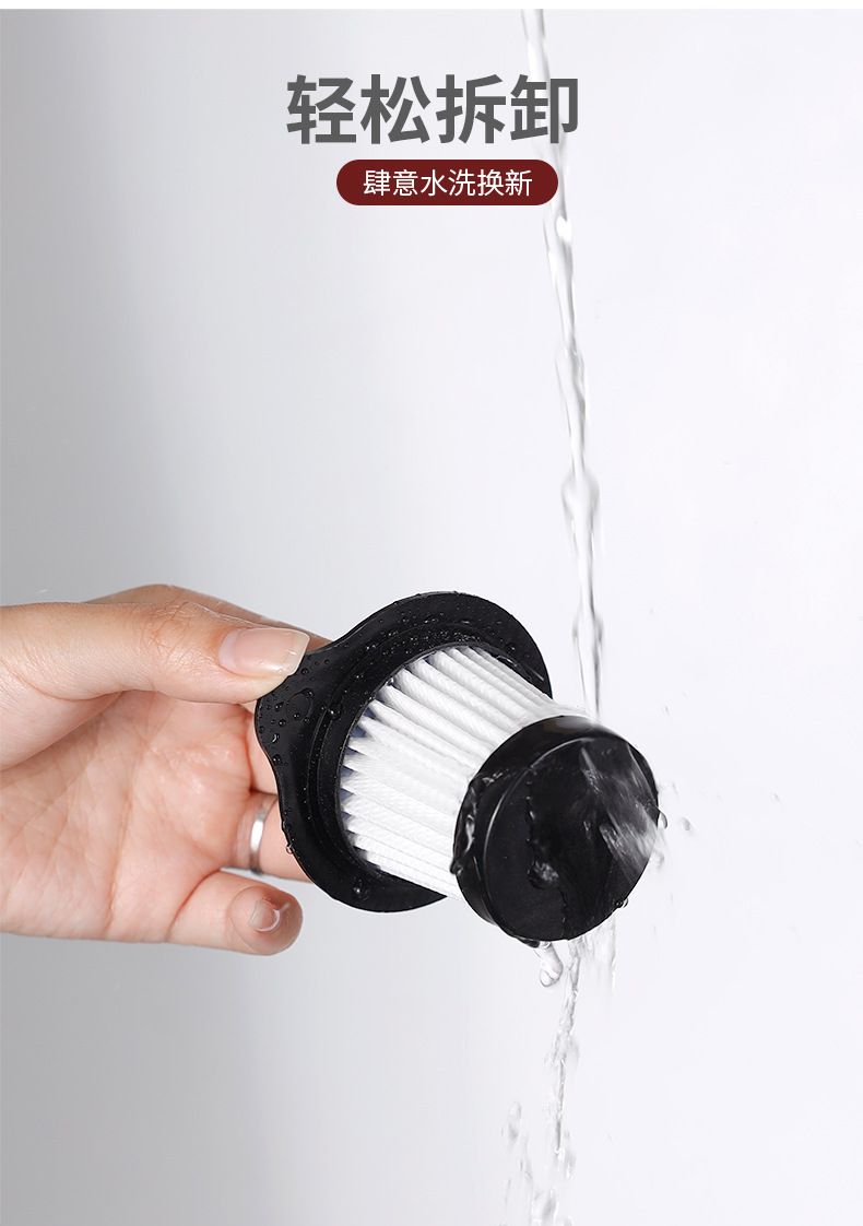 Aspirador inalámbrico hogar de mano de succión grande de alta potencia de succión de la fregona de alfombra integrada de eliminación de ácaros del pelo del coche Aspiradora