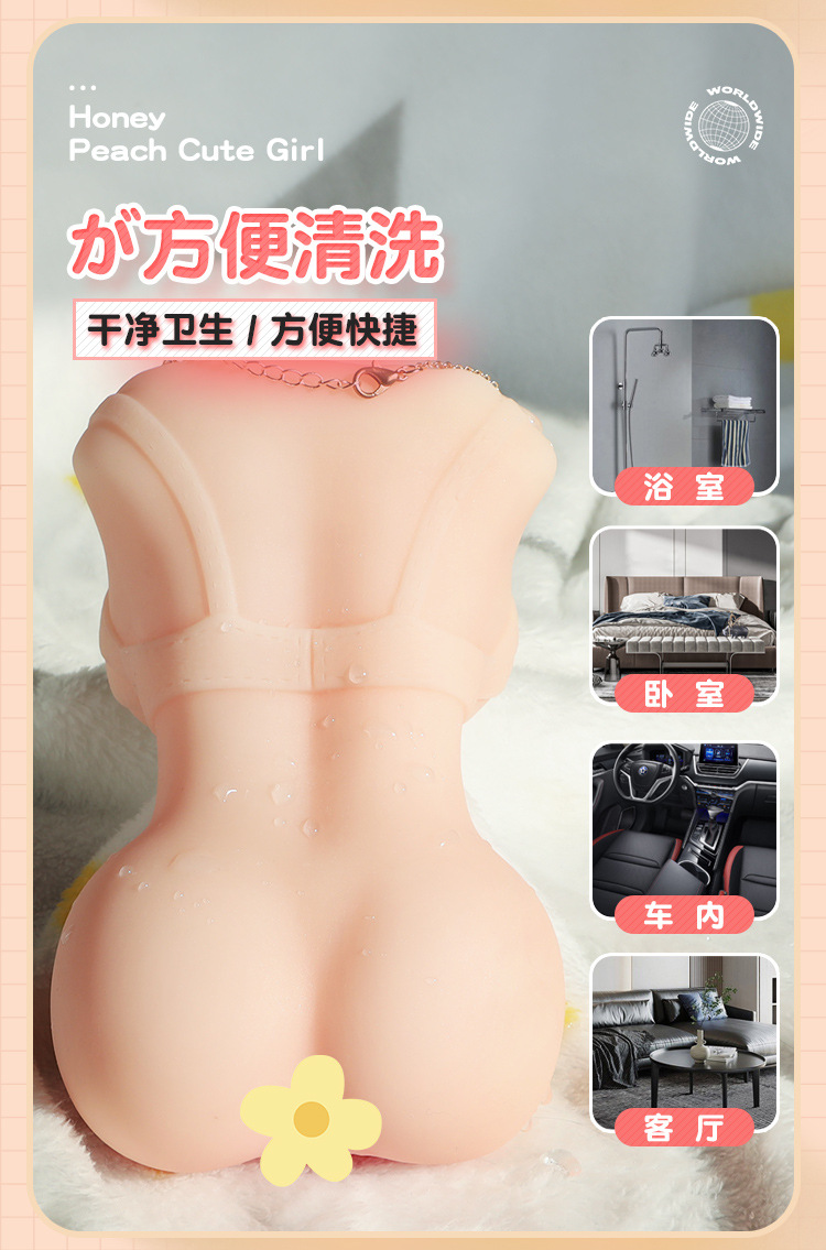 Jiuai Half-Body Solid Doll Male Masturbator TPE Manual Non-Vibrating — detail image 10