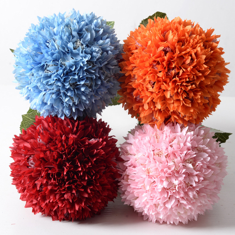 Simulación Roma Hortensia boda carretera plomo Hortensia flor decorativa columna tabla flor etapa diseño boda fotografía apoyos al por mayor