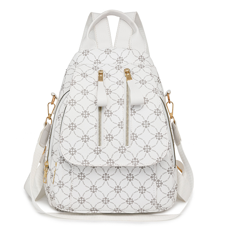 Mochila para mujer 2024 nueva moda coreana moda multiusos mochila pequeña gran capacidad todo-fósforo cuero suave bolso de hombro para mujer