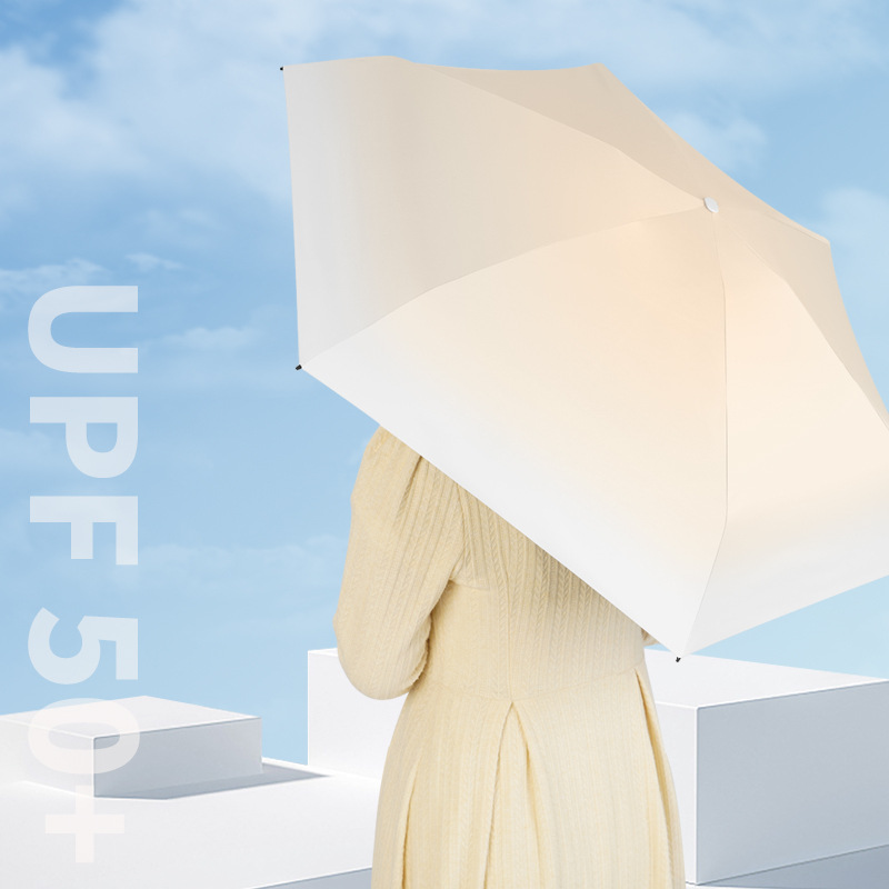 Ultraleichter, tragbarer Sonnenschutz mit Farbverlauf, Mini-Optik, schwarz beschichtet, 40 % reduziert, ideal für Regen und Sonne, auch als Werbeartikel geeignet._voghion.com