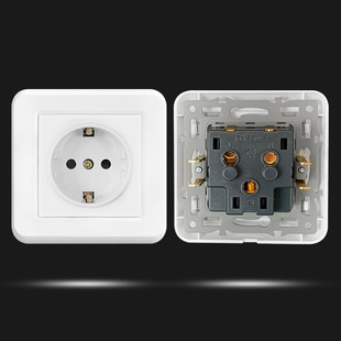European-style cross-border export wall socket 80 Type 16A German European standard French Italian USB socket panel