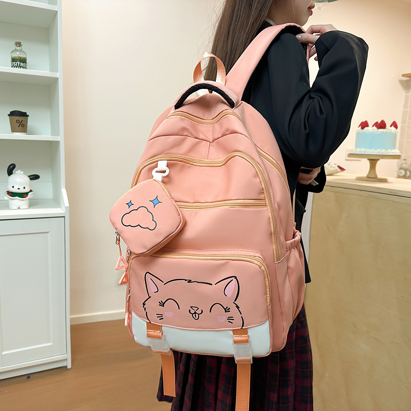 Jiayi JIAYISTAR bolsas escolares de alta capacidad para estudiantes de secundaria, mochila ligera, bolsas de color, comercio exterior transfronterizo