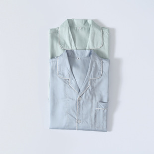 Men's Spring and Summer Tencel Pajamas suit Autumn Casual Home Wear Japanese Style Simple Lyocell Jacquard Cloth