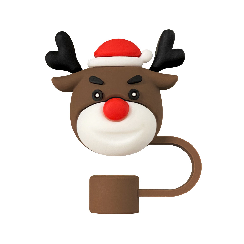 Una tapa de paja de alce de Navidad