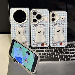 适用iPhone17ProMax黑皮耳机KT支架华为oppo小米vivo苹果16手机壳