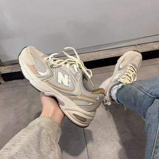 Explosions n-character women's shoes elephant gray retro daddy shoes ins super popular Korean-style all-Match sports shoes casual running shoes trendy